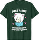 Just a Boy Who Loves Anime and Sketching Love Anime T-Shirt - T-Shirt | Forest