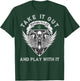 Funny Biker Quote Angel Wings Motorcycle Skull - On Back T-Shirt - T-Shirt | Forest