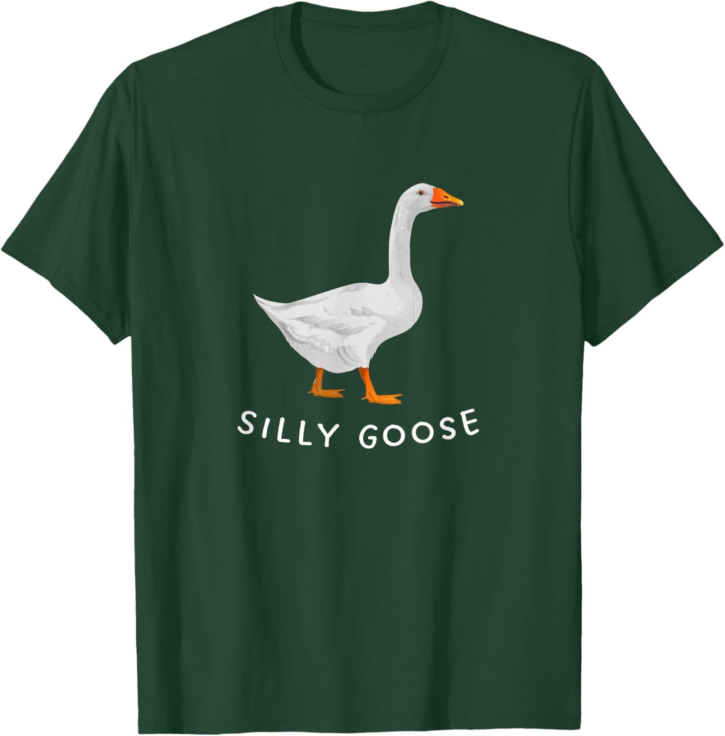 Playful 'Silly Goose' Design - Quirky and Fun T-Shirt - T-Shirt | Forest