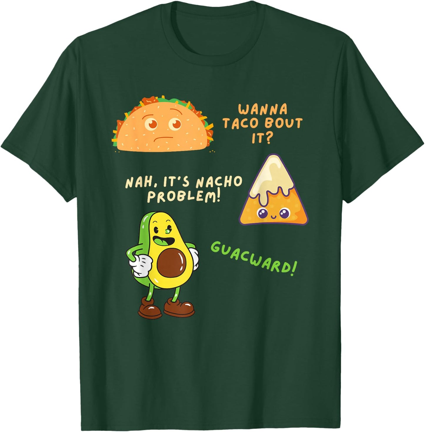 Wanna Taco Bout It Nacho Problem - Avocado Lover & Guacamole,Cap Sleeve T-Shirt - T-Shirt | Forest