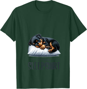Pajamas Official sleep shirt cute dog Rottweiler V-Neck T-Shirt - T-Shirt | Forest