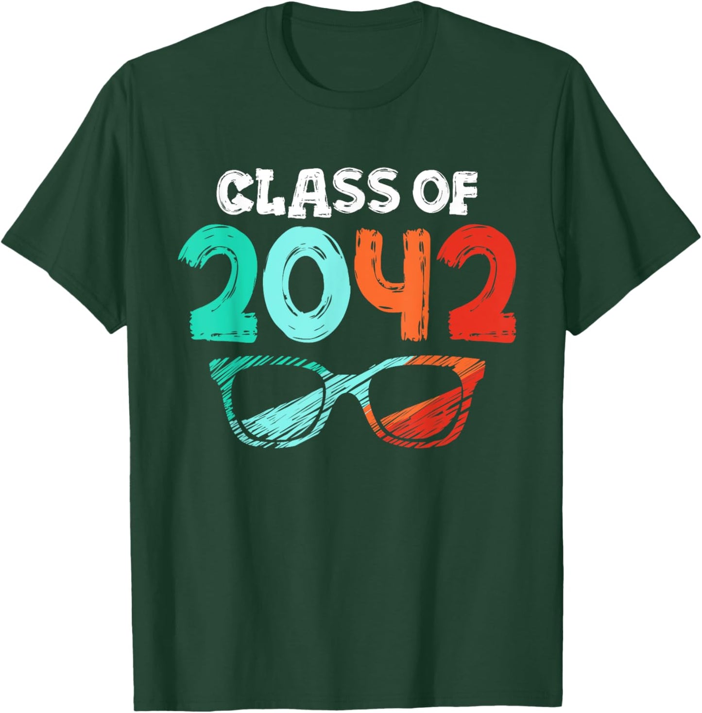 Graduating Class Of 2042 First Day Of School 2042 Graduation T-Shirt - T-Shirt | Forest