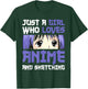 Japanese Manga Drawing Otaku Gift Girl Anime T-Shirt - T-Shirt | Forest