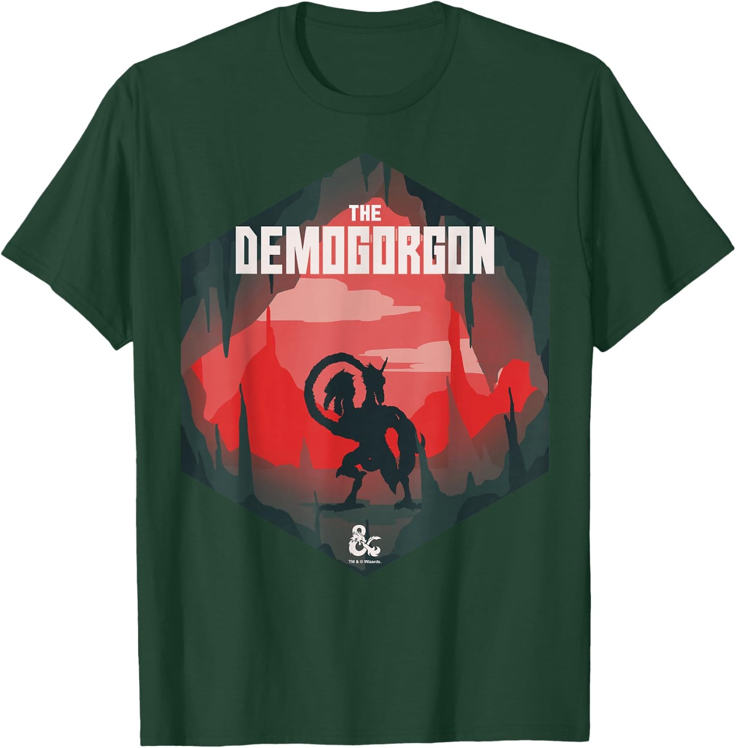 Dungeons & Dragons The Demogorgon Silhouette T-Shirt - T-Shirt | Forest