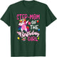 Step-Mom Of The Birthday Girl Unicorn Birthday T-Shirt - T-Shirt | Forest