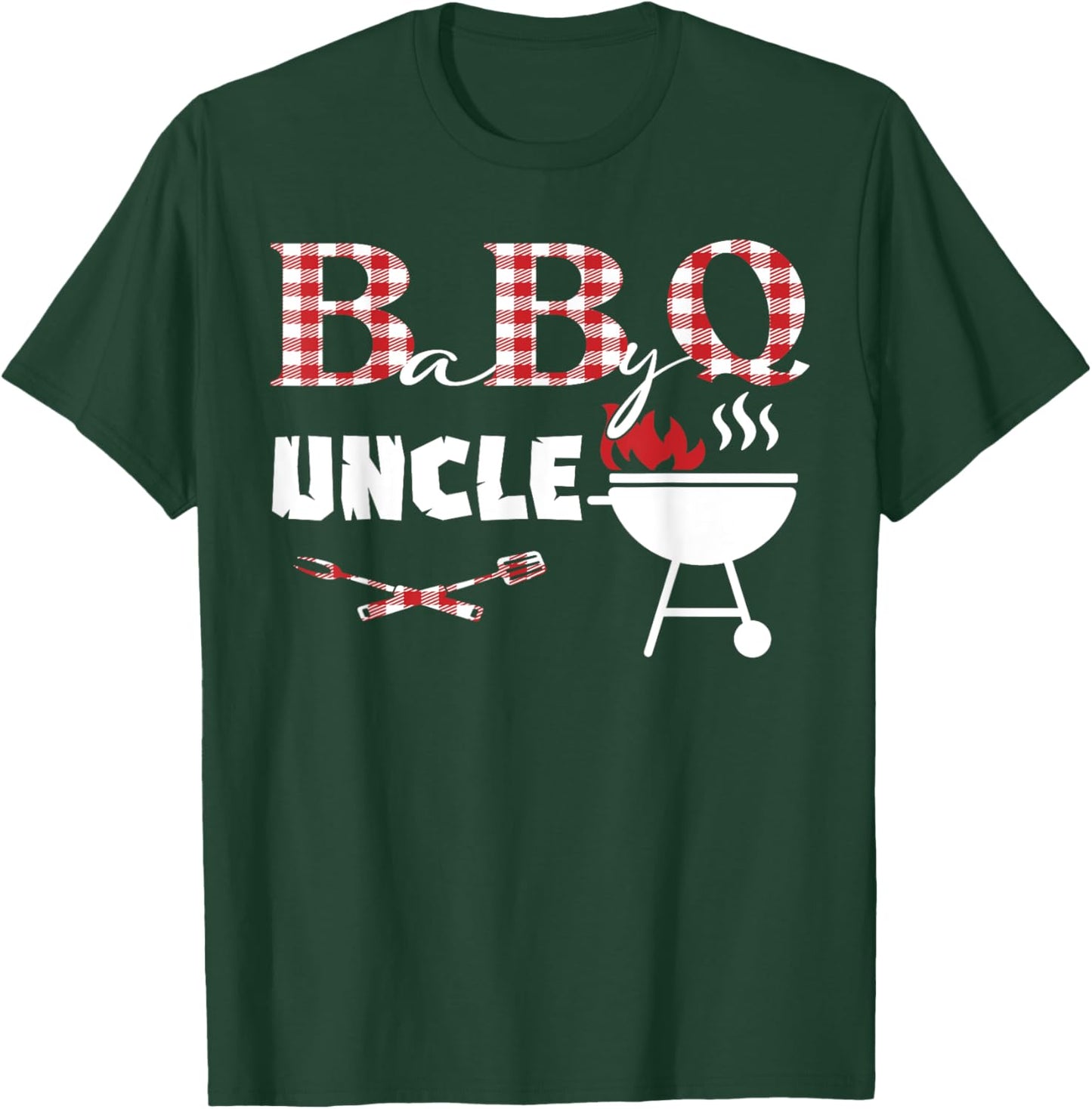 Baby BBQ Uncle Shower Birthday Party Family Matching T-Shirt - T-Shirt | Forest