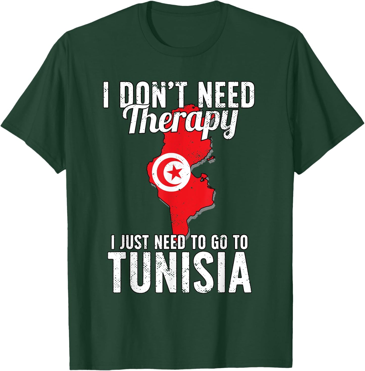 Tunisian Flag I Tunisia Flag I Vacation Tunisia T-Shirt - T-Shirt | Forest