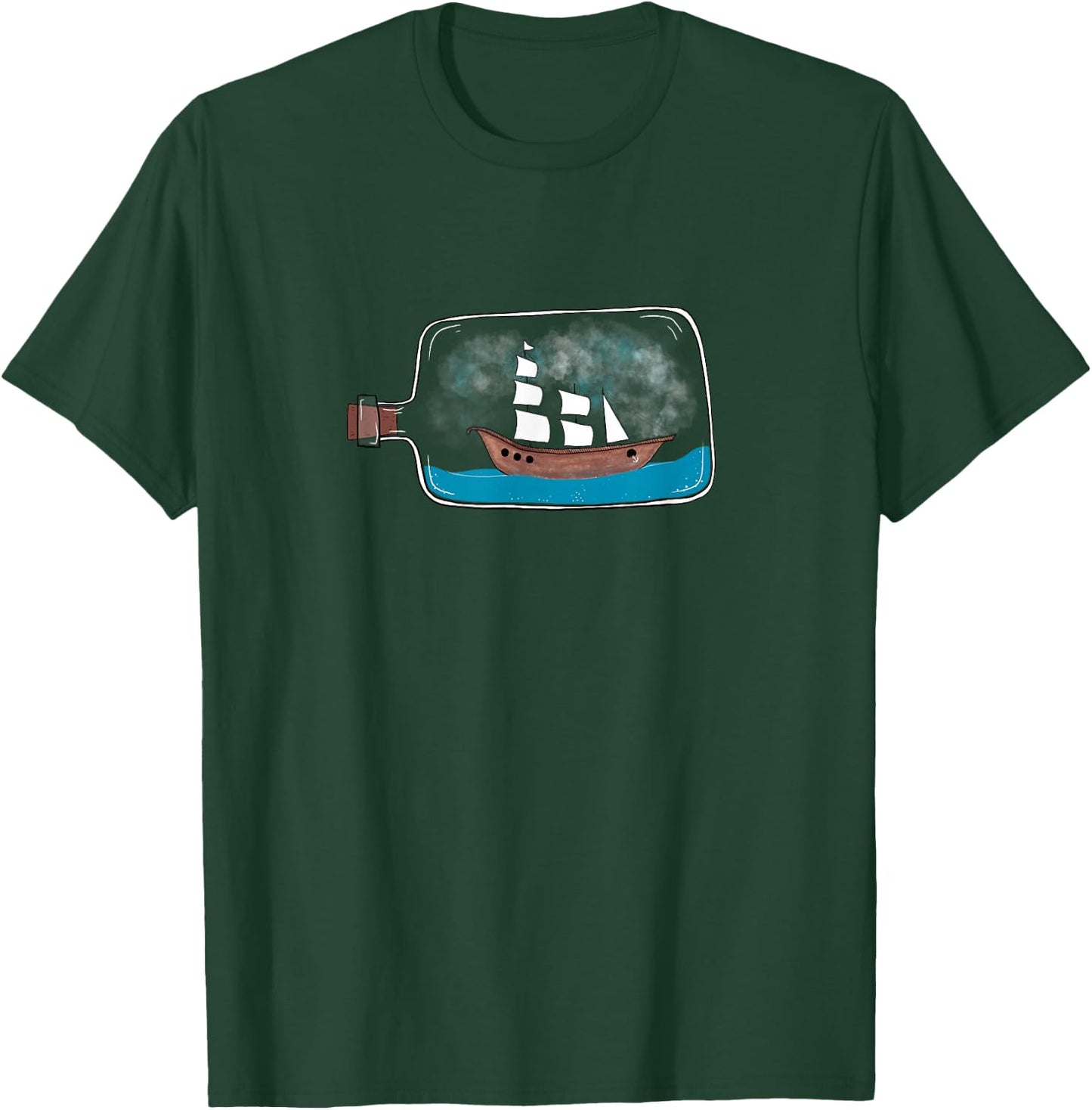 Ship in a Bottle T-Shirt - T-Shirt | Forest