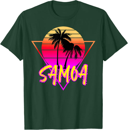 American Samoa Samoan Polynesian Pacific Island Shirt T-Shirt - T-Shirt | Forest