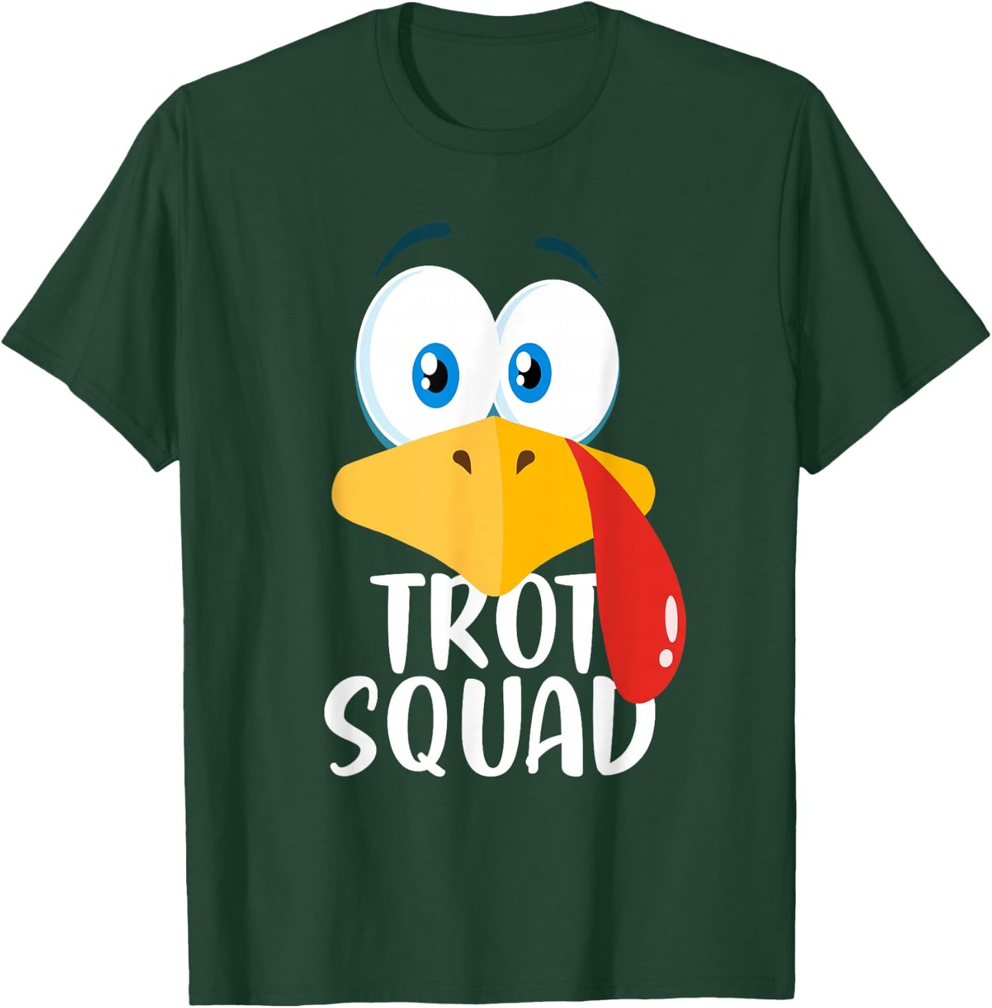 Thanksgiving Day Running Trukey Trot Squad T-Shirt - T-Shirt | Forest