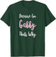 Gabby Name Personalized Custom Women Girl Pink Kids Girly T-Shirt - T-Shirt | Forest
