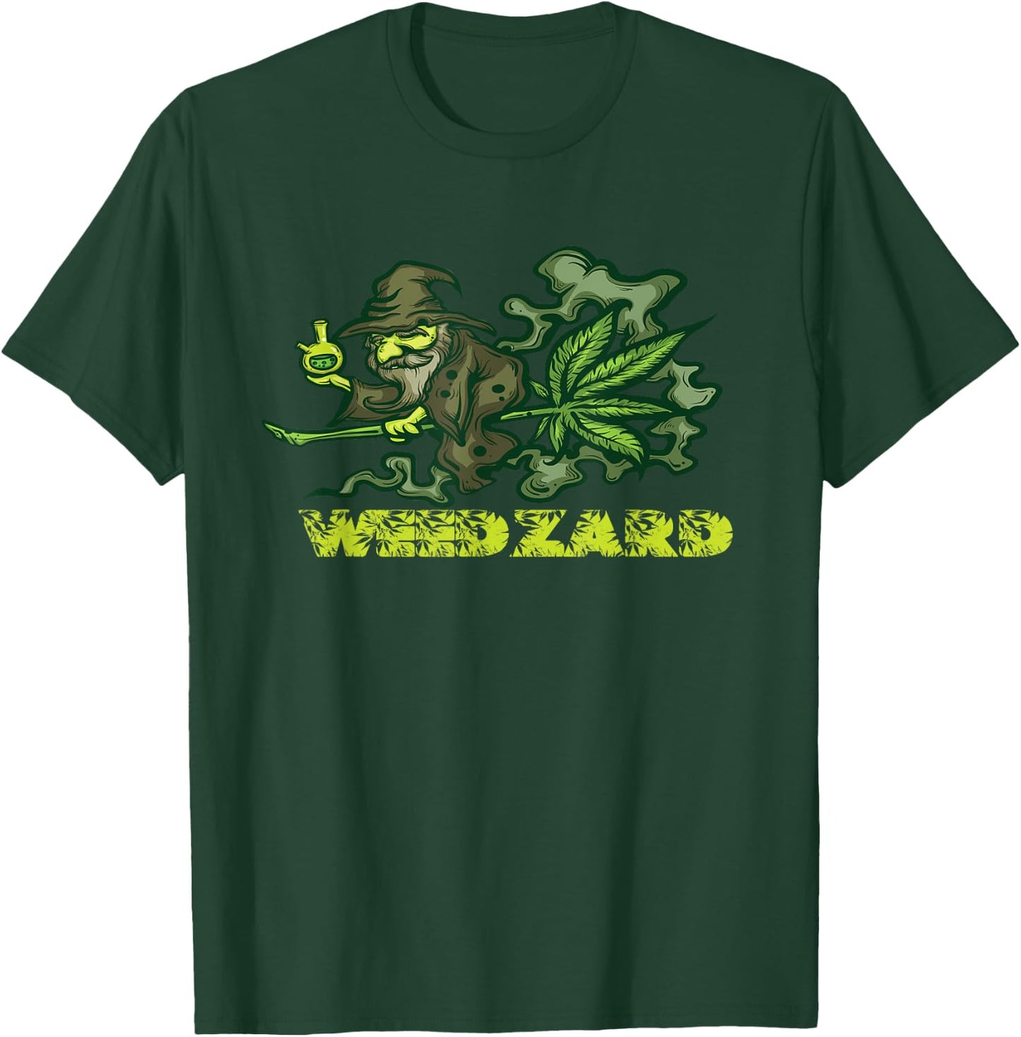 Weed Wizard Gift Men & Women Marijuana Gift T-Shirt - T-Shirt | Forest