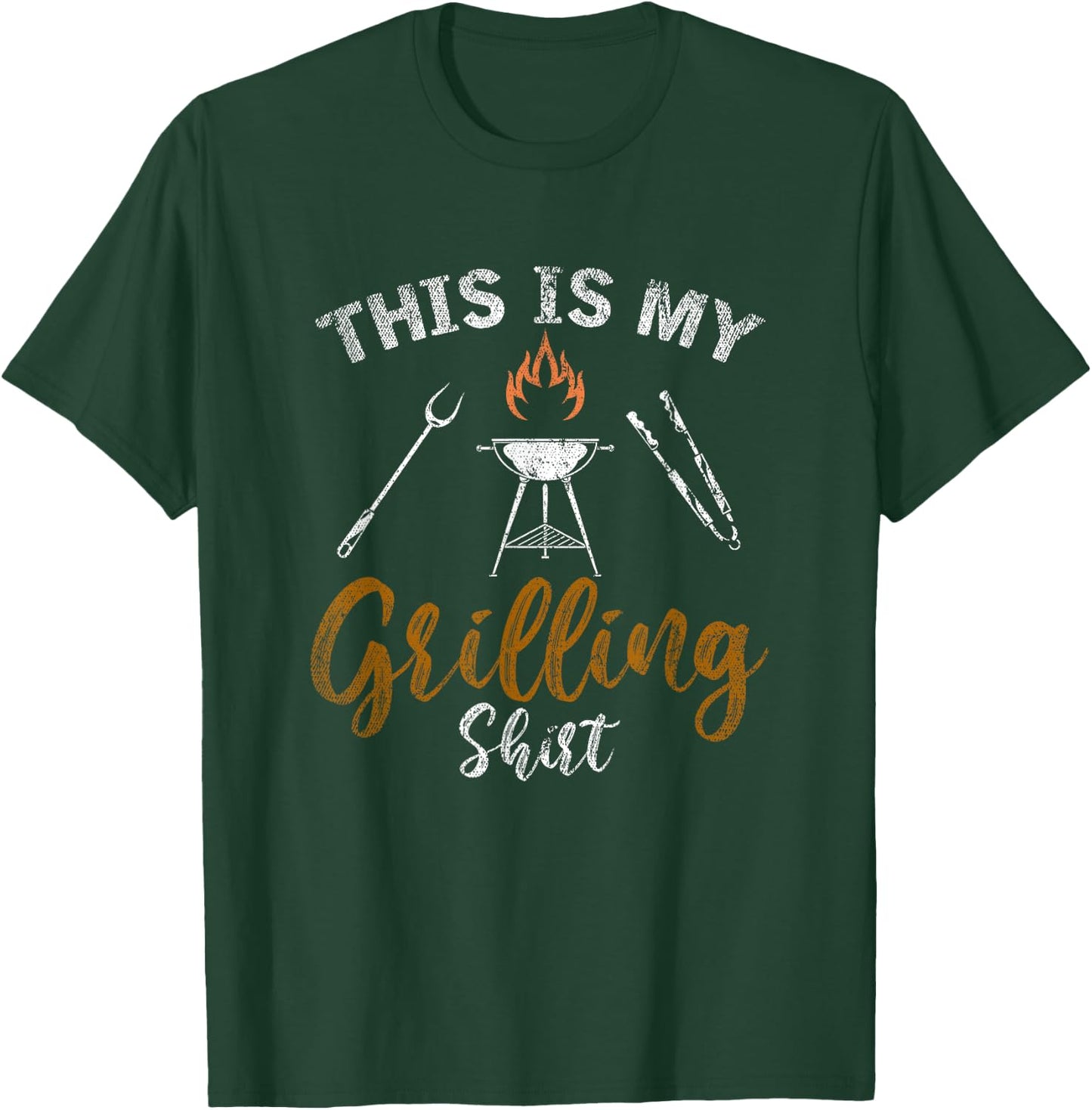 This Is My Grilling Shirt Funny BBQ Party Gift Barbecue T-Shirt - T-Shirt | Forest