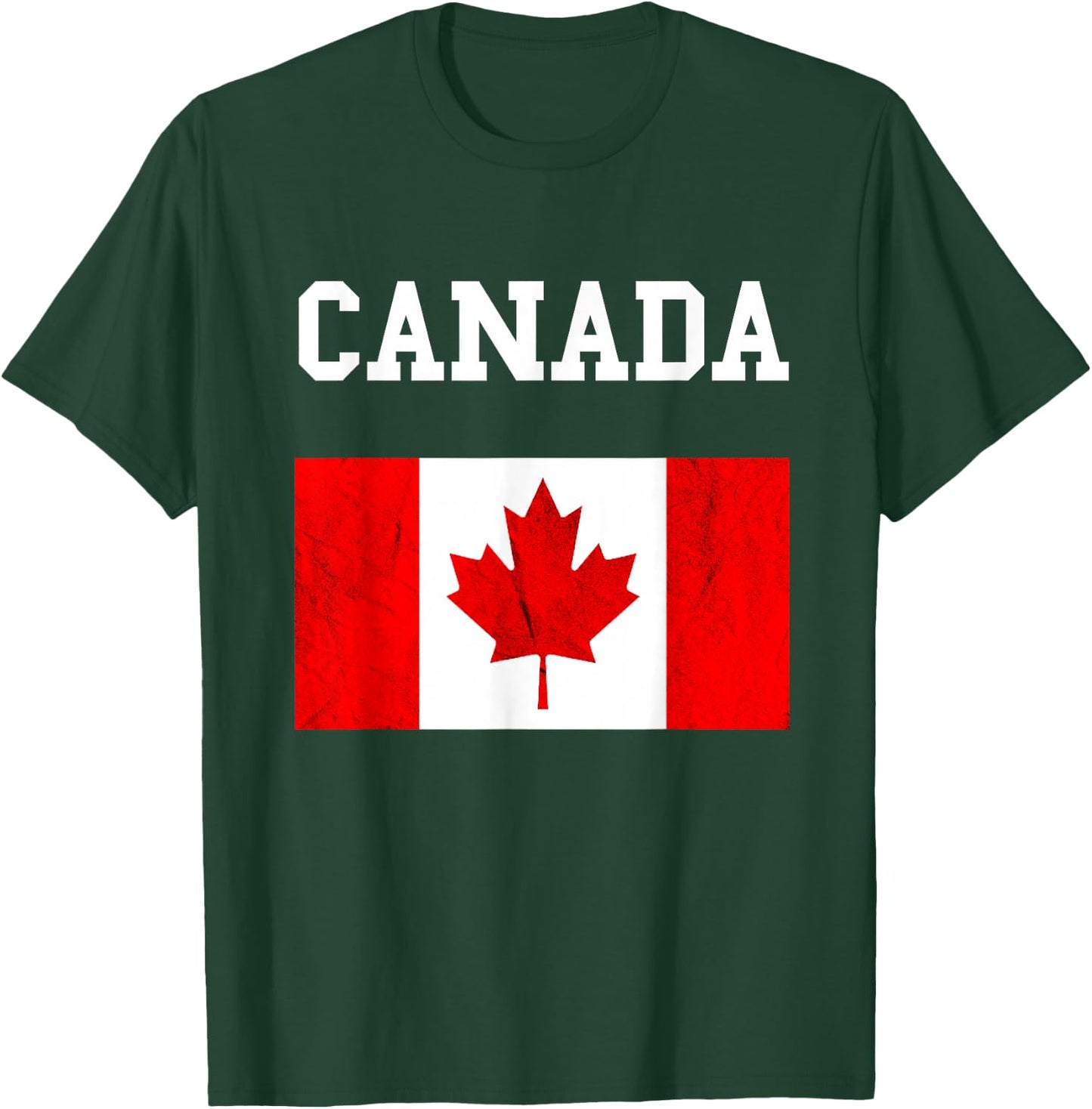 Canadian Flag Maple Leaf Canadian Flag T-Shirt - T-Shirt | Forest