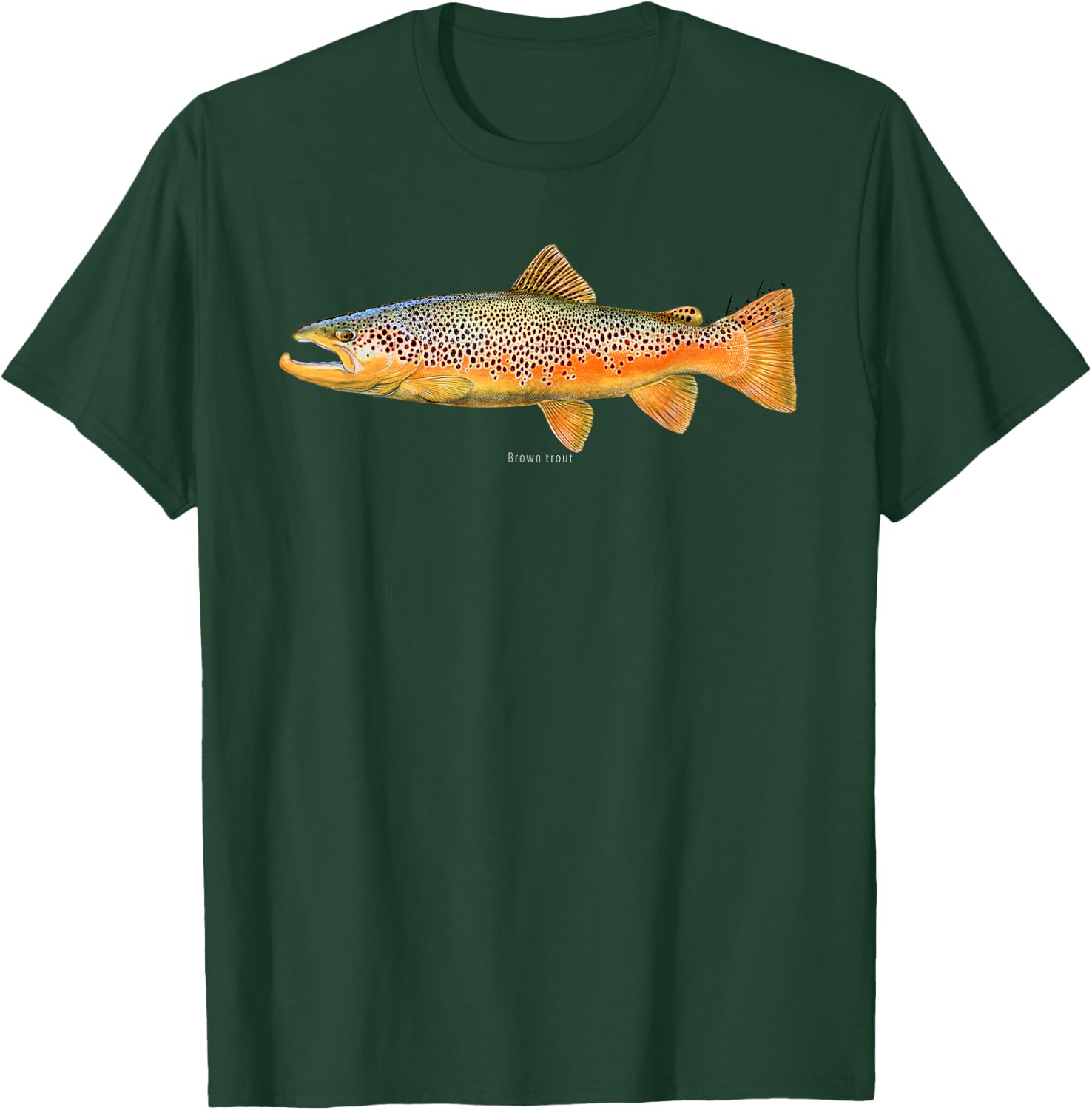 Studio Abachar Brown Trout T-Shirt - T-Shirt | Forest