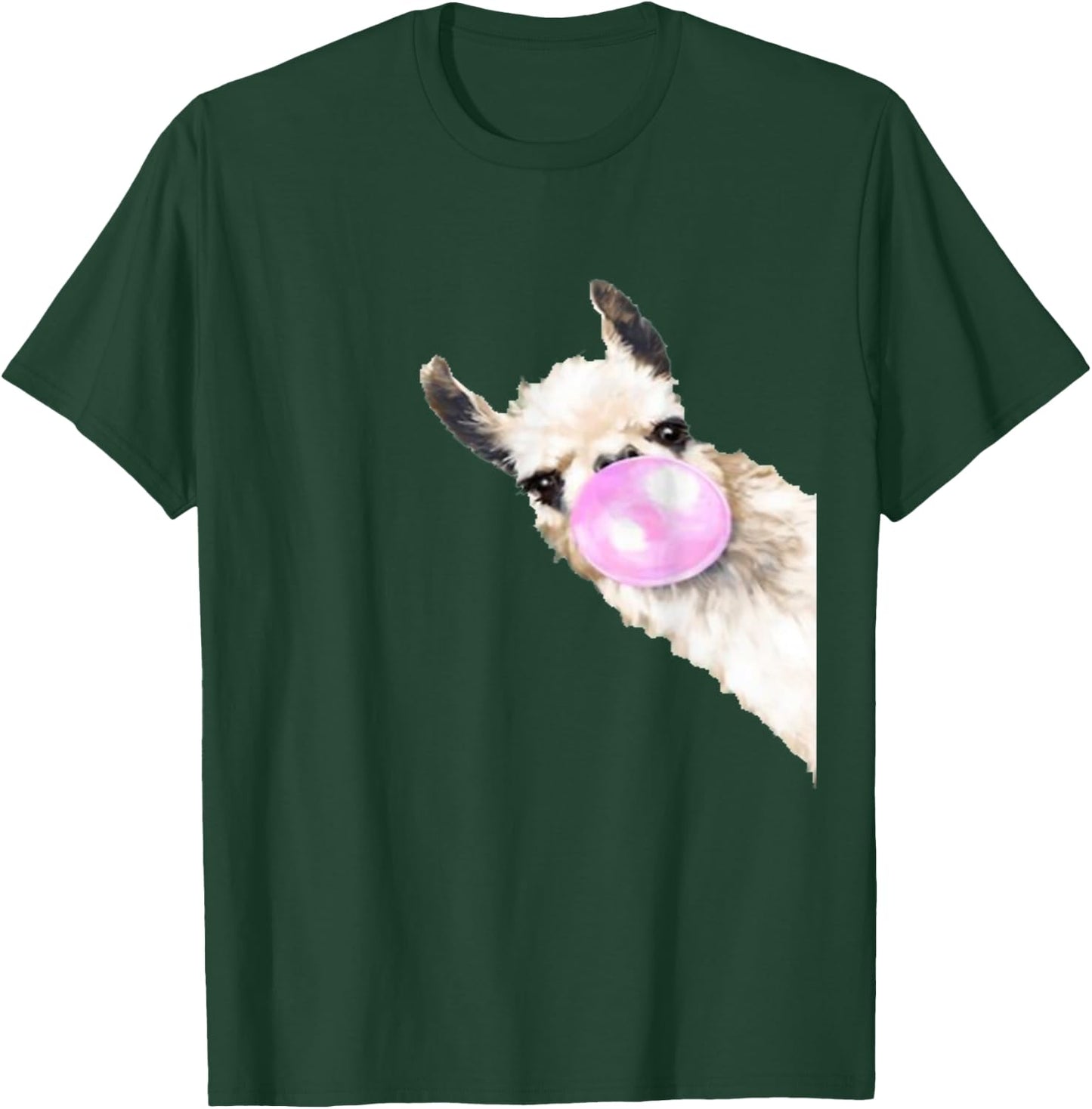 Vintage Llama Women Shirt Llama Lovers for kids and girls T-Shirt - T-Shirt | Forest