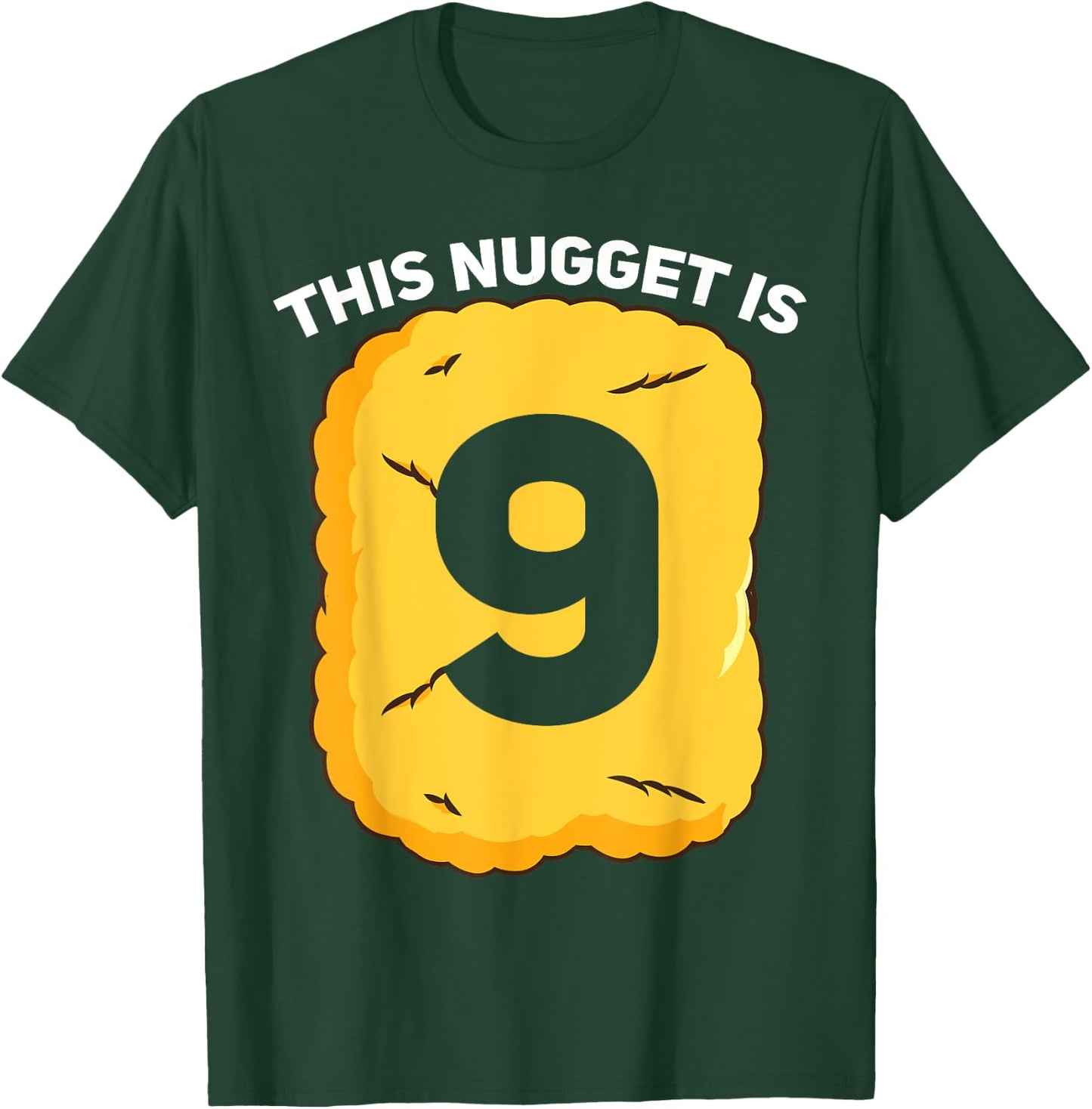 9 Year Old Chicken Nugget Birthday Party T-Shirt - T-Shirt | Forest
