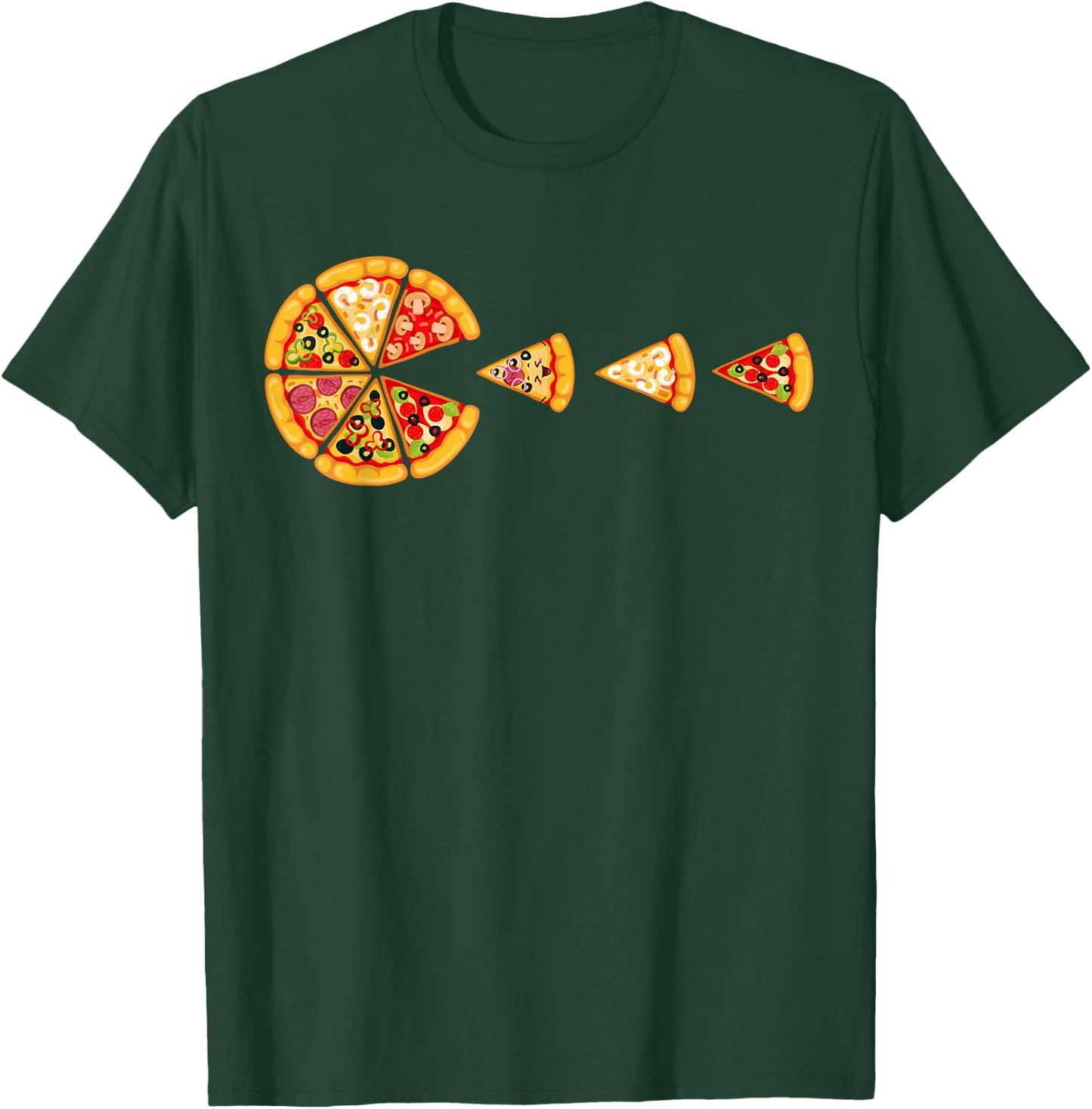 I Love Pizza | Pizza Party | Pizza Pie Slice | Pizza Lover T-Shirt - T-Shirt | Forest