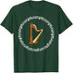 Classic Music Irish Harp Player Musical Notes Ireland Gift T-Shirt - T-Shirt | Forest