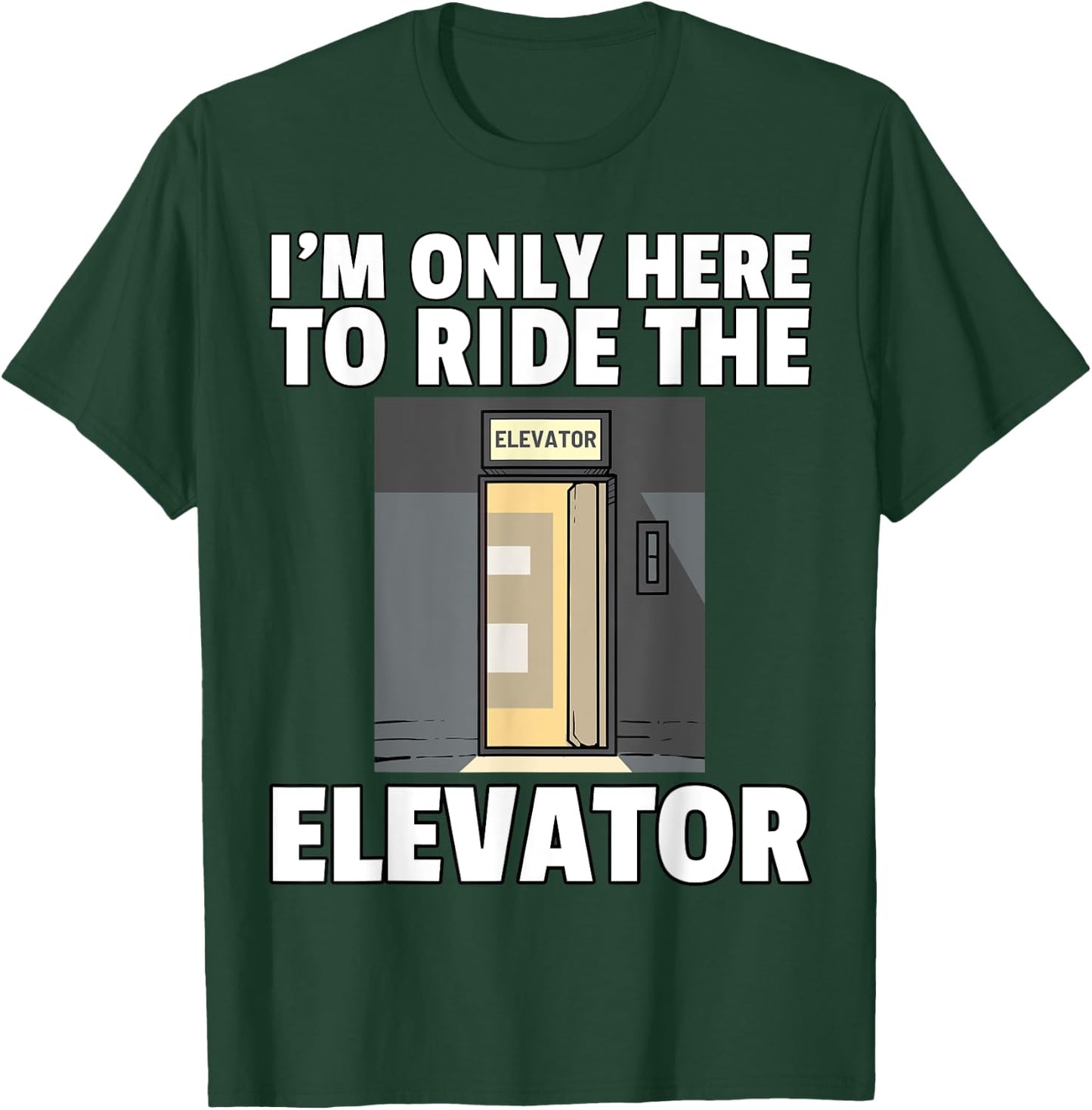 Elevator Buttons Mechanic Technician T-Shirt - T-Shirt | Forest
