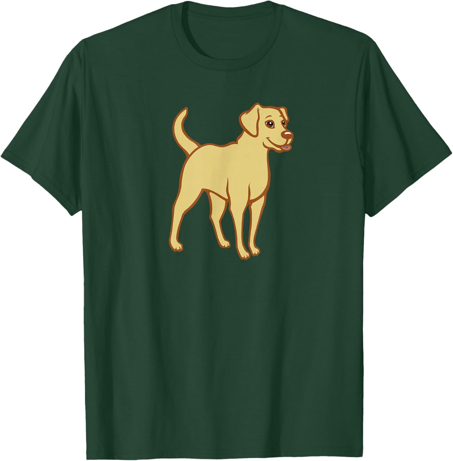 Yellow Lab Labrador Retriever Cute Dog Old Yeller Mastador Men Women Kids T-Shirt - T-Shirt | Forest