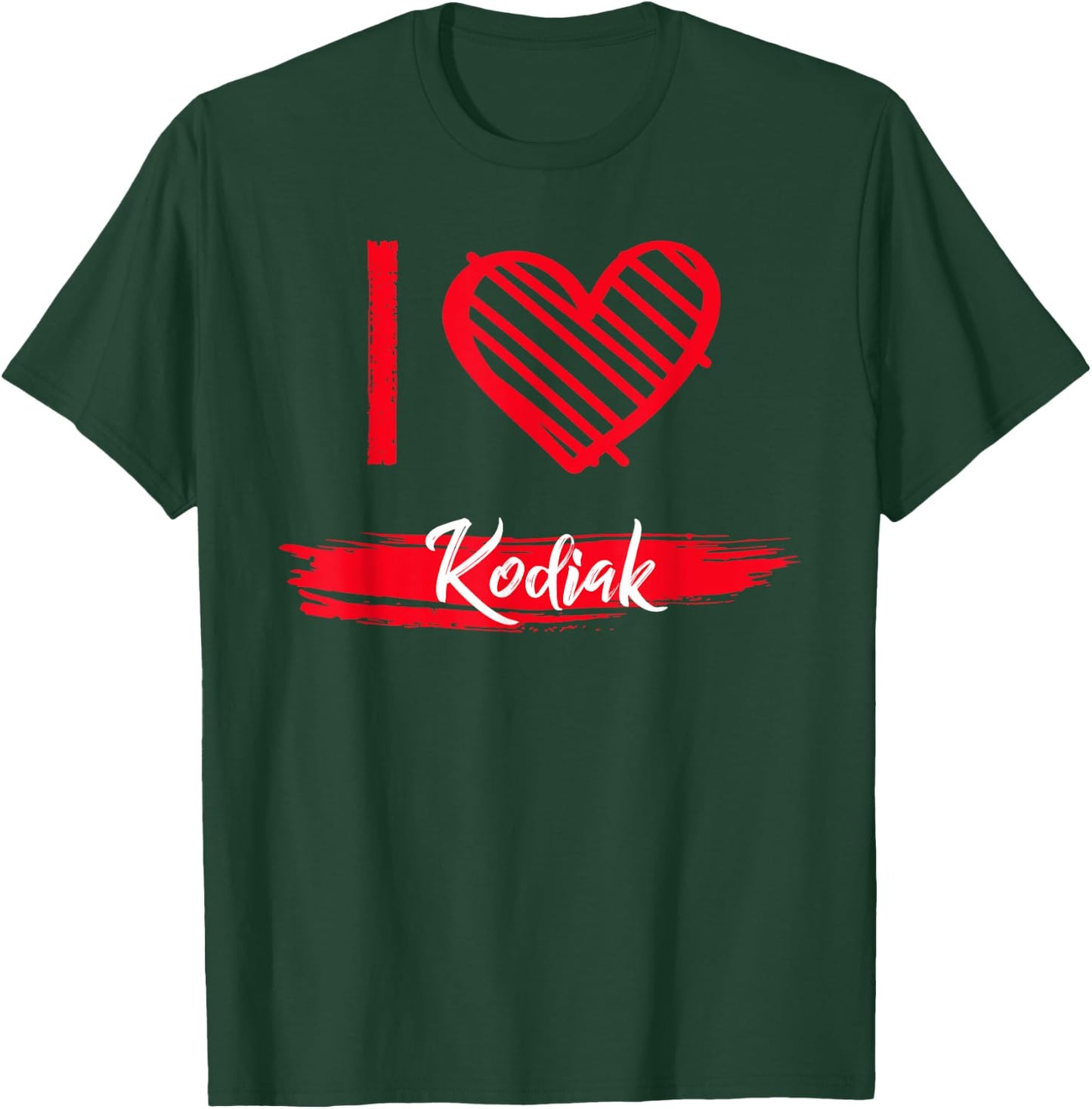 I Love KODIAK I Heart KODIAK T-Shirt - T-Shirt | Forest