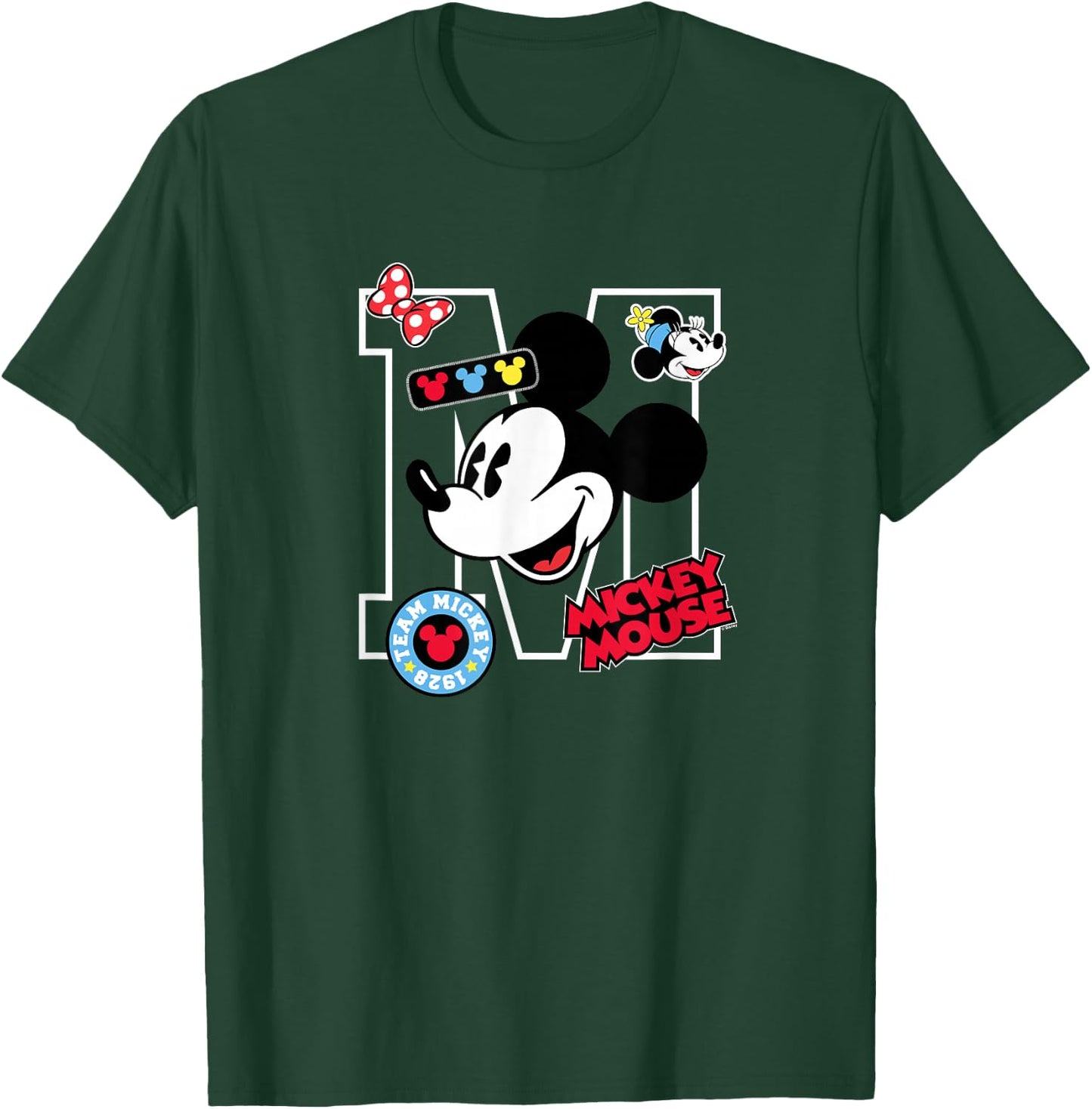 Disney - Mickey Big M Mickey Mouse T-Shirt - T-Shirt | Forest