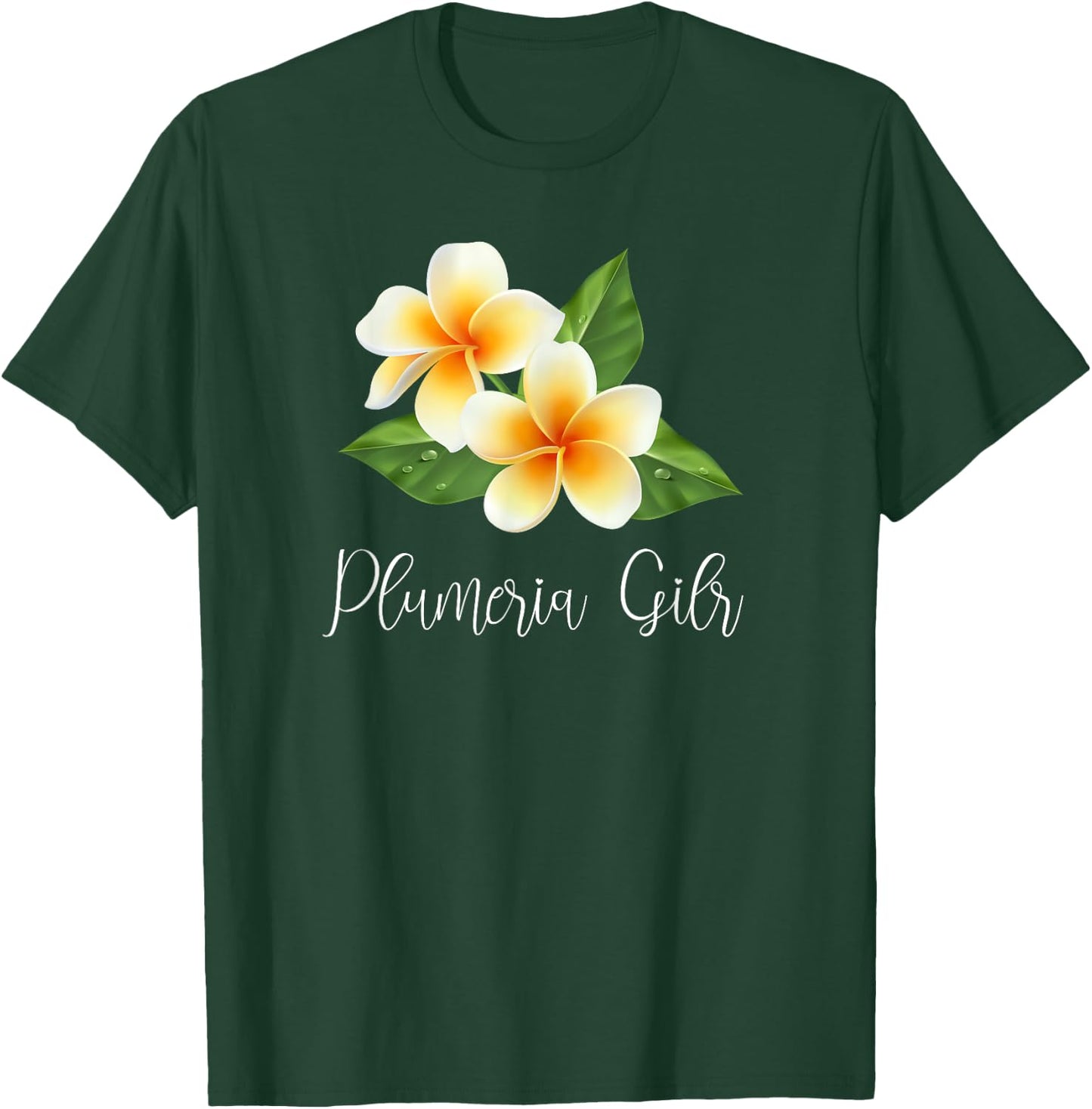 Gardening-design Tropical Plumeria (Frangipania) T-Shirt - T-Shirt | Forest