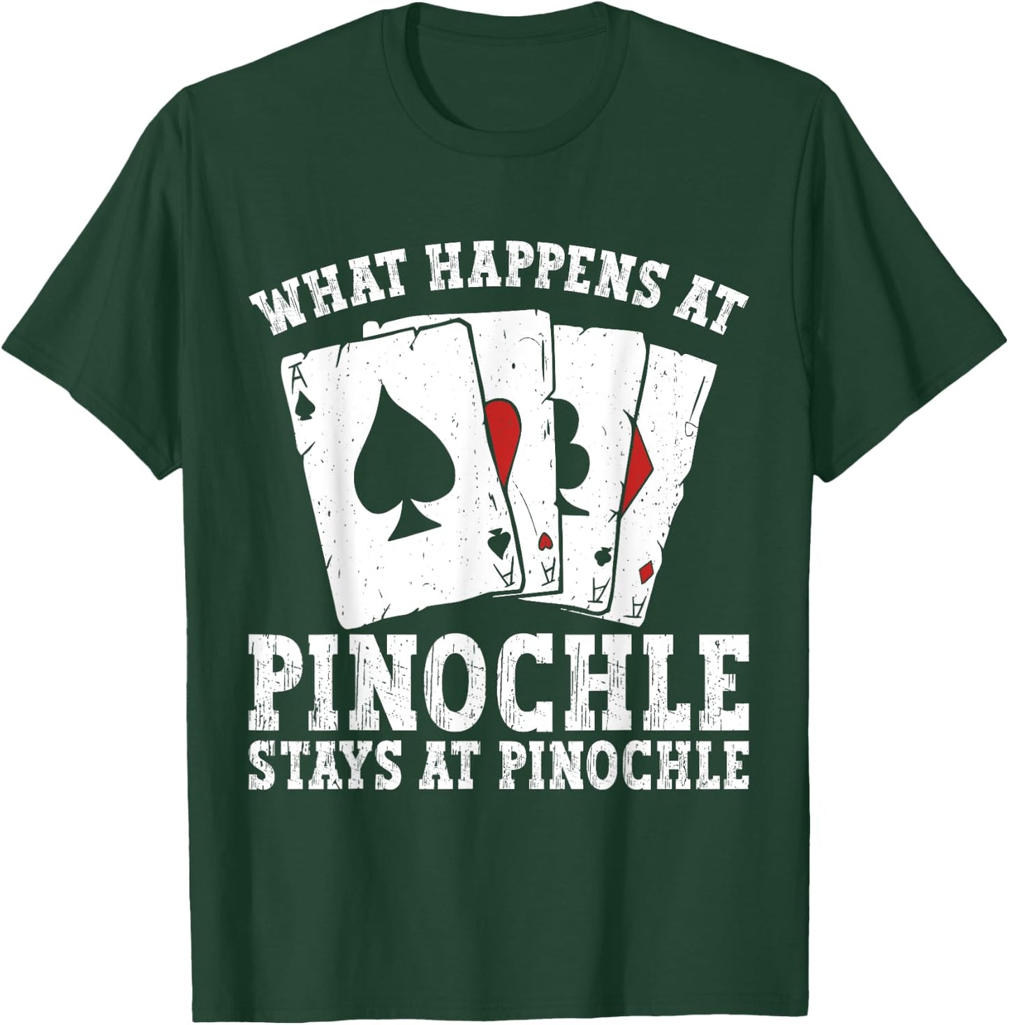 Funny Pinochle Player T-Shirt - T-Shirt | Forest