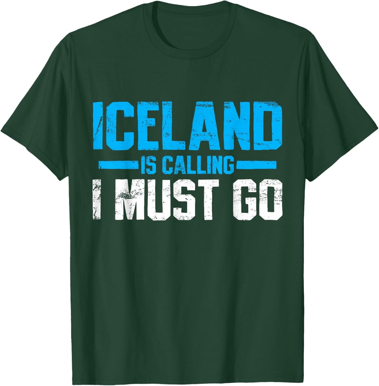 Iceland Icelandic Travel Souvenir Funny Vintage Gift T-Shirt - T-Shirt | Forest
