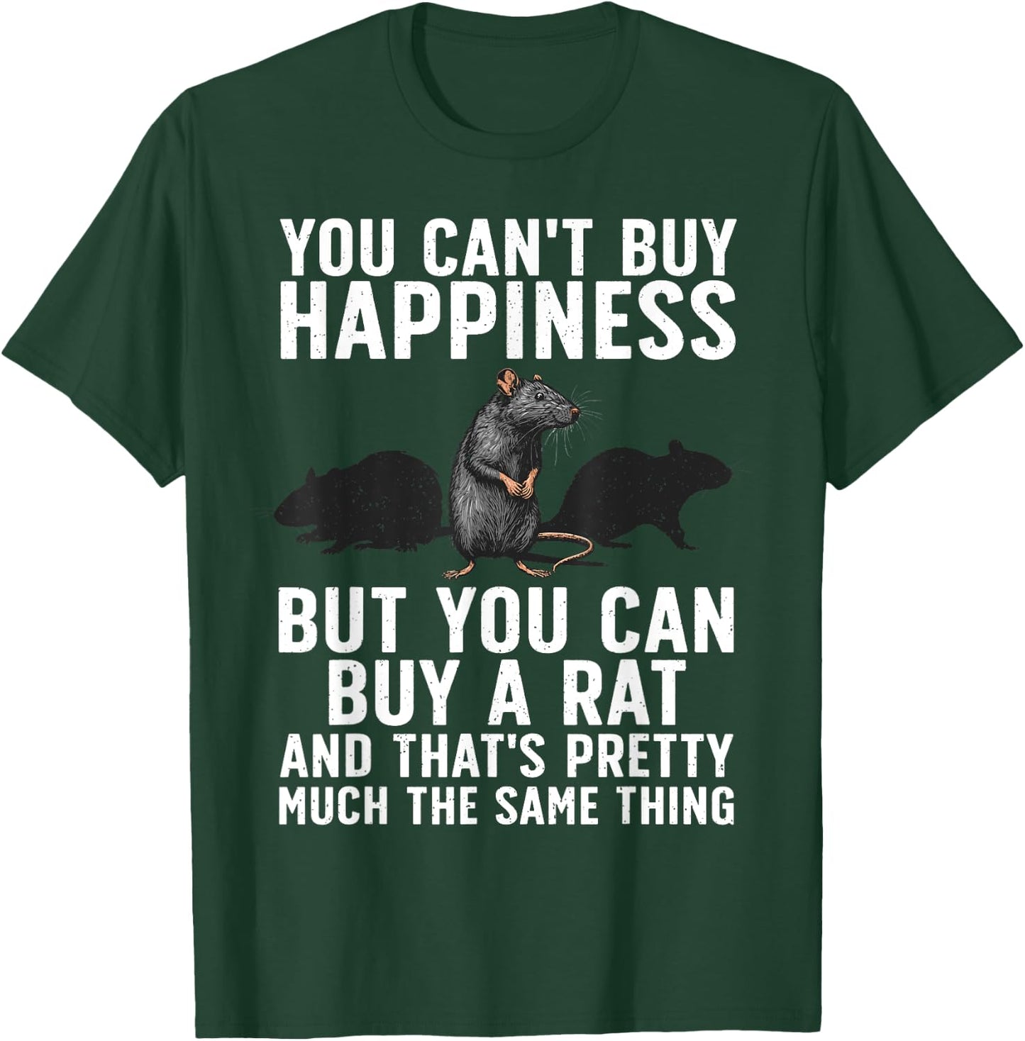 Funny Rat Women Kids Animal Lover Mouse Pet Rodent T-Shirt - T-Shirt | Forest