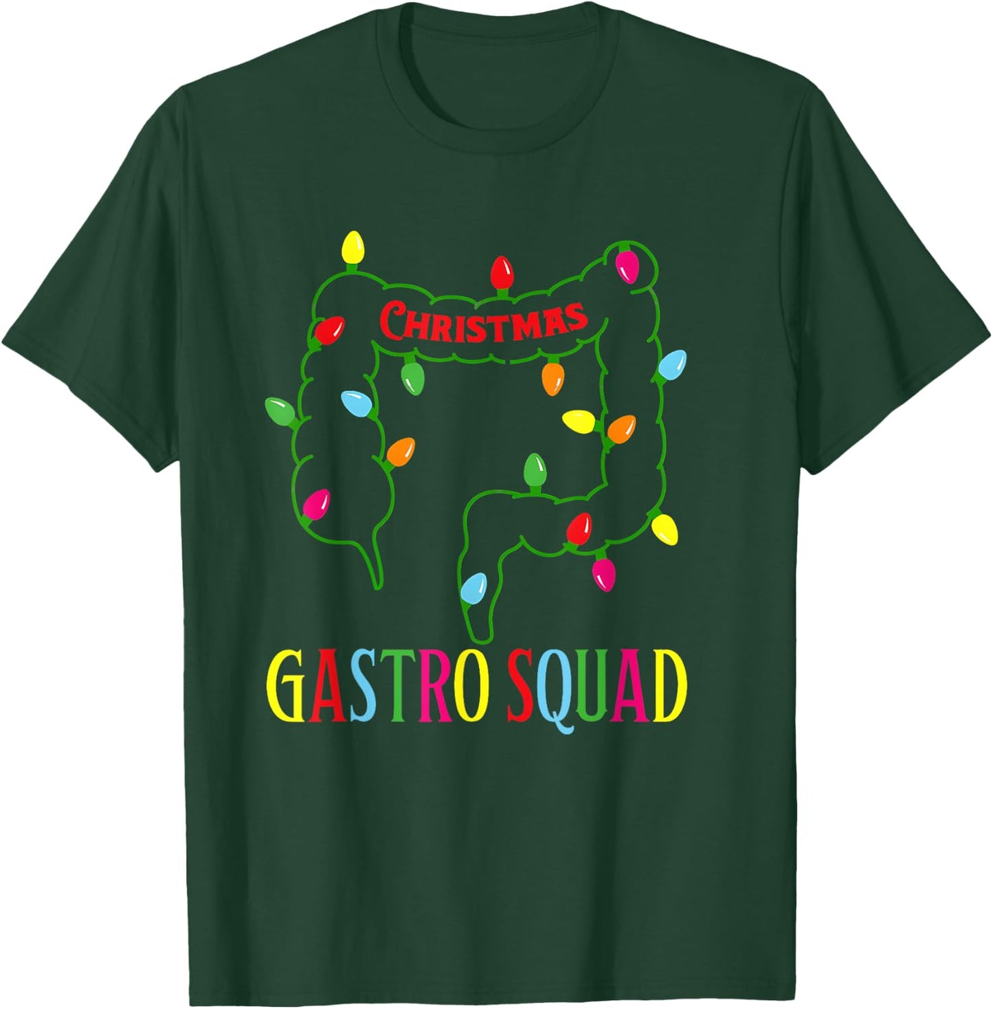 Christmas Gastro Nurse Squad Gastroenterology Doctor Vintage T-Shirt - T-Shirt | Forest