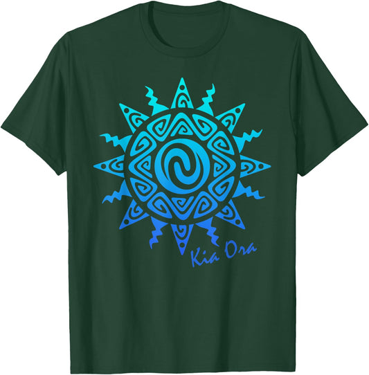 Culture Sun Kia Ora Symbol, Haka New Zealand T-Shirt - T-Shirt | Forest