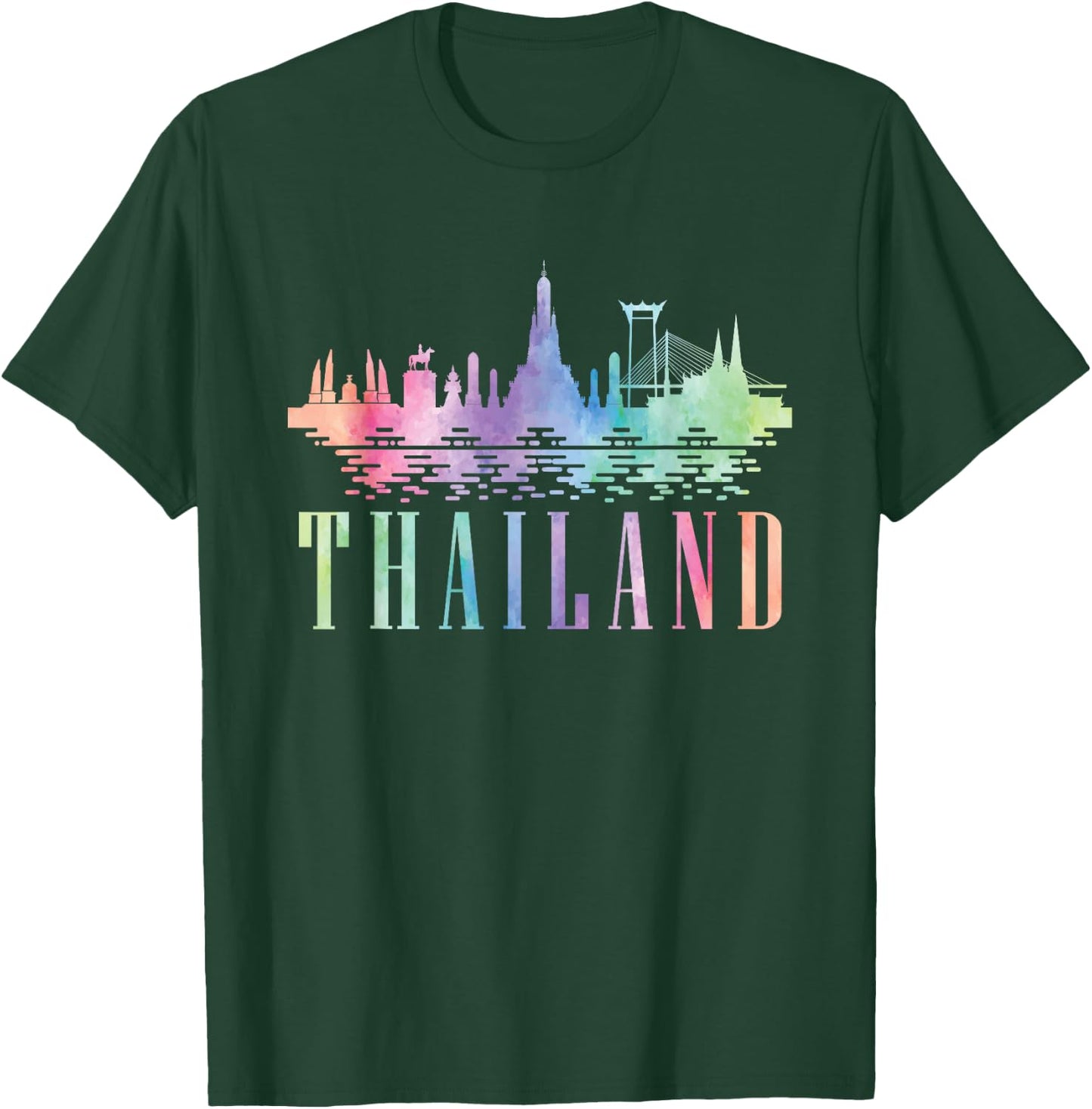 Thailand Thai Flag Thai Food T-Shirt - T-Shirt | Forest