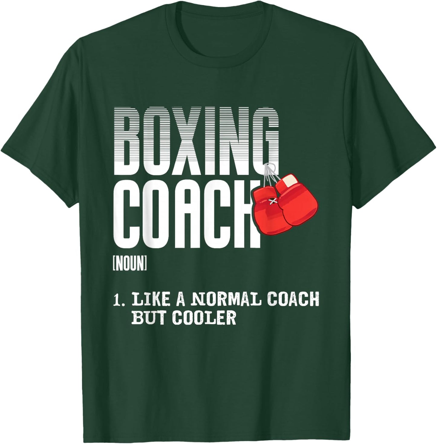 Boxing Coach Funny Sports Definition Trainers T-Shirt - T-Shirt | Forest