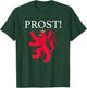 Prost Cheers In Luxembourgish Souvenir Flag Of Luxembourg T-Shirt - T-Shirt | Forest