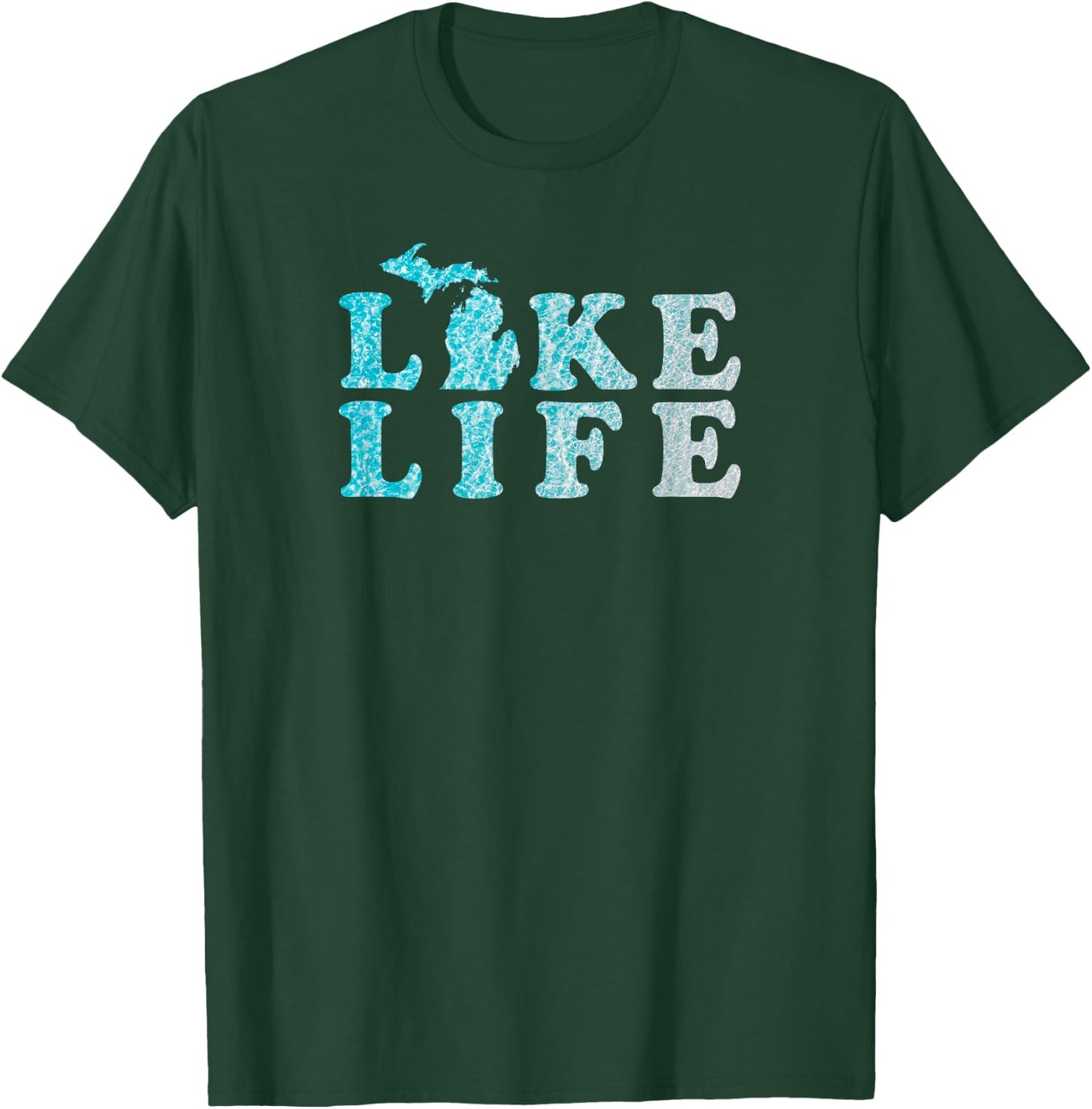 Michigan Lake Life in the Great Lakes T-Shirt - T-Shirt | Forest