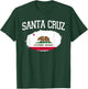 SANTA CRUZ CA CALIFORNIA Flag Vintage USA Sports Men Women T-Shirt - T-Shirt | Forest