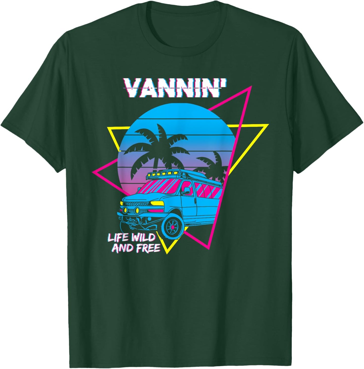 Vanlife Vannin - Vandweller Van Life Vannin T-Shirt - T-Shirt | Forest
