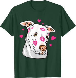 Pitbull Love Design Pitbull Moms Dads T-Shirt - T-Shirt | Forest