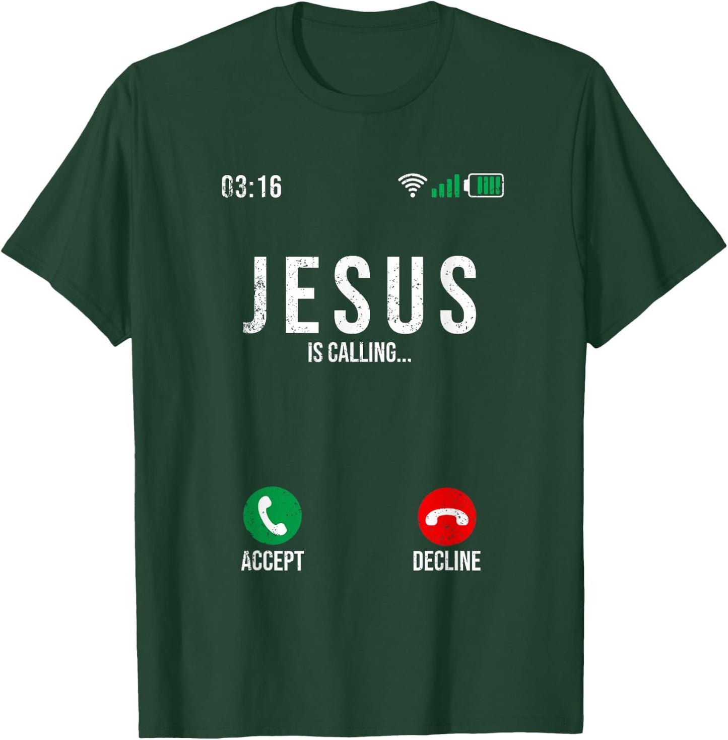 Jesus Is Calling - Jesus is calling I must go T-Shirt - T-Shirt | Forest