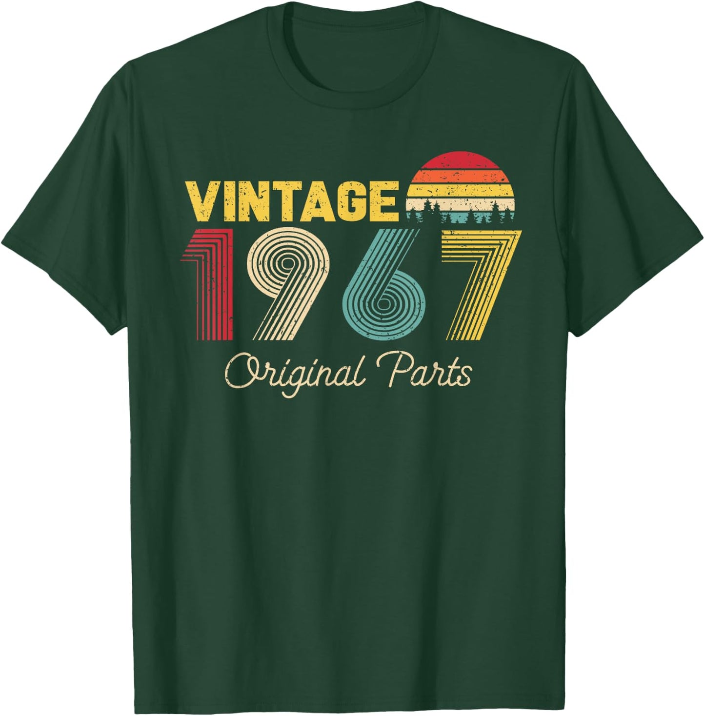 Vintage Original Parts 1967 Cool Men and Women 58th Bday T-Shirt - T-Shirt | Forest