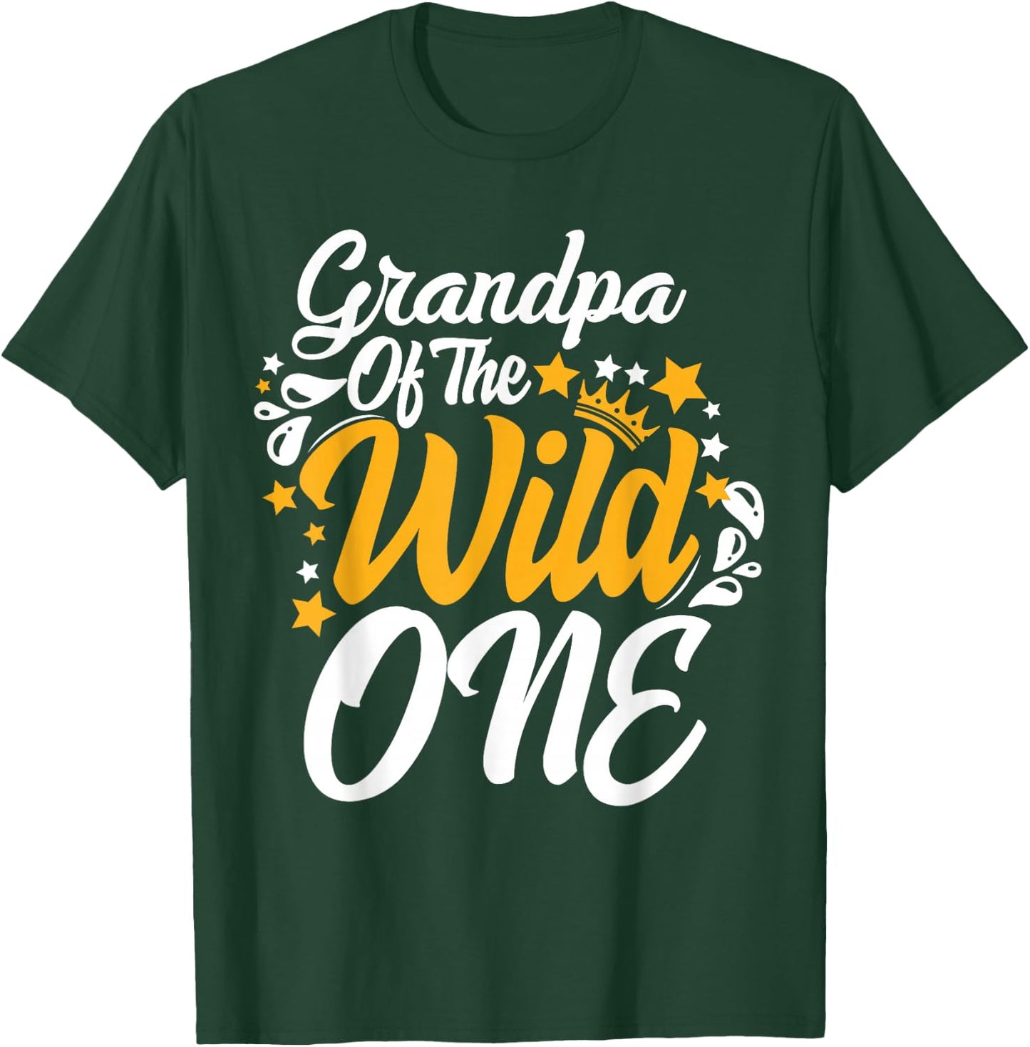 Grandpa of the wild one 1st Birthday party First Thing men T-Shirt - T-Shirt | Forest