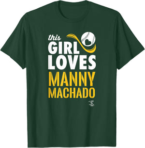 Manny Machado This Girl Loves Gameday T-Shirt - T-Shirt | Forest