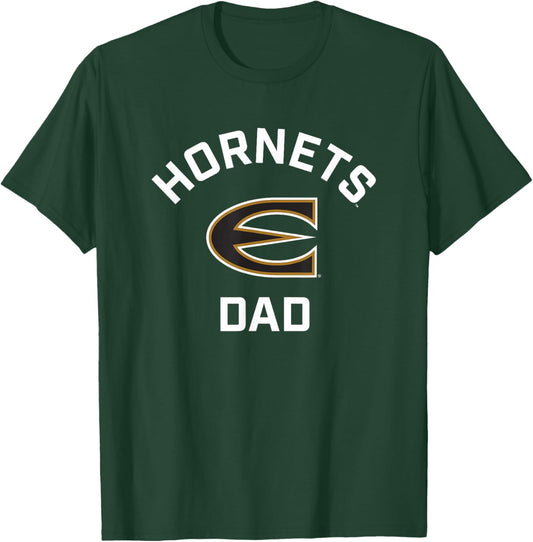 Emporia State University ESU Hornets Arched Dad T-Shirt - T-Shirt | Forest
