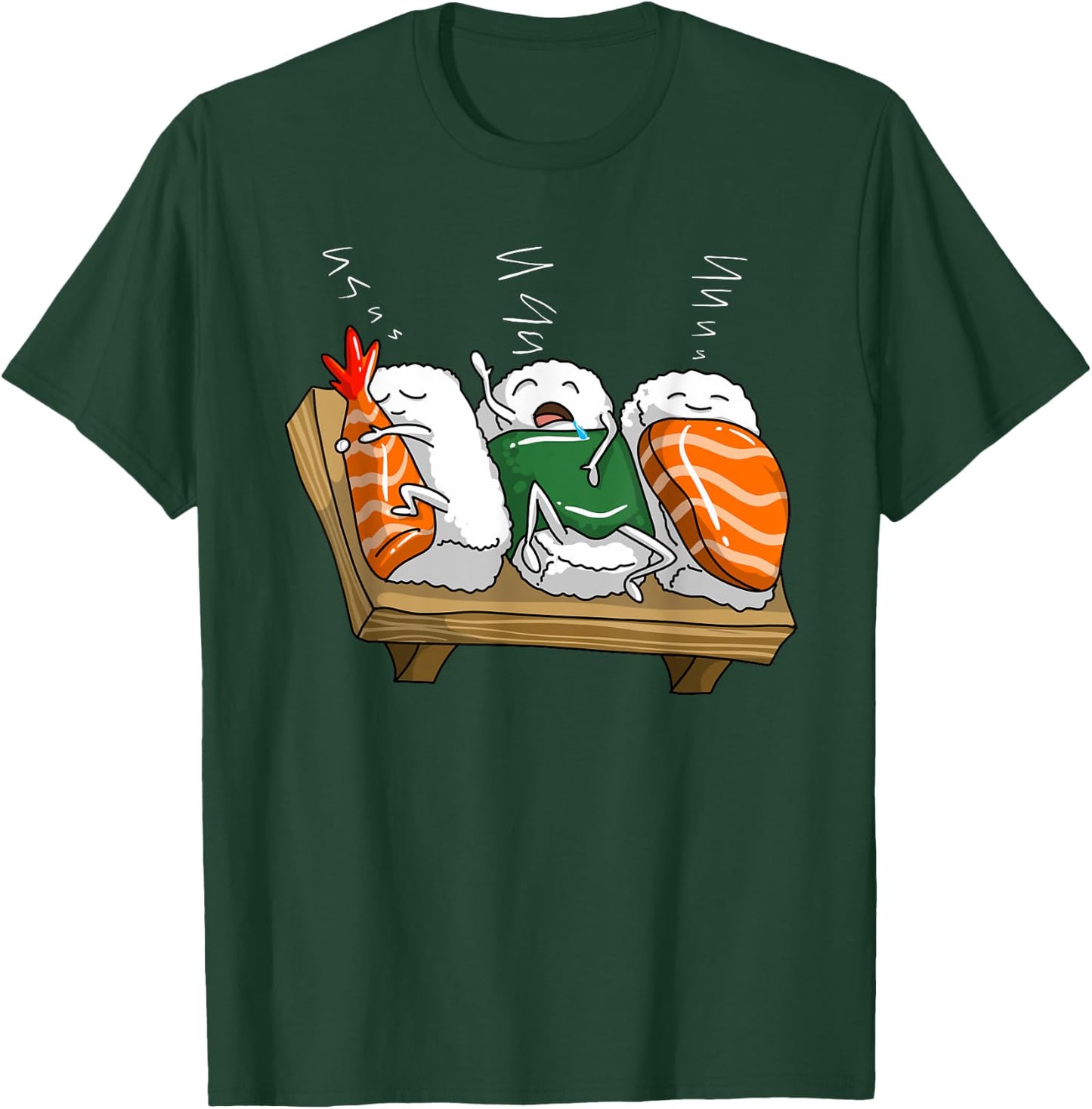 Funny Sleeping Sushi Roll Lover Party Cool Girl T-Shirt - T-Shirt | Forest