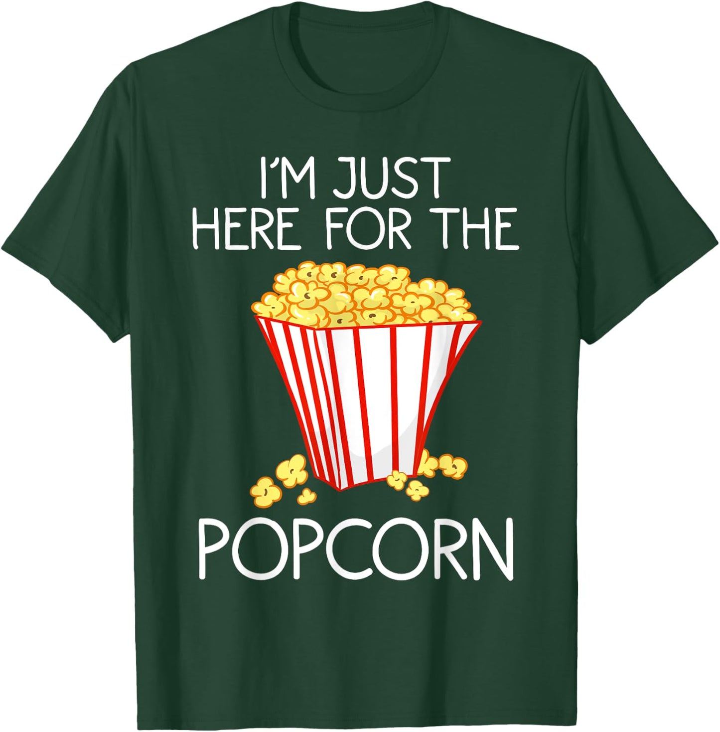 Funny Popcorn Movie Novelty Gift | Cute Snack Fan Boys Girls T-Shirt - T-Shirt | Forest