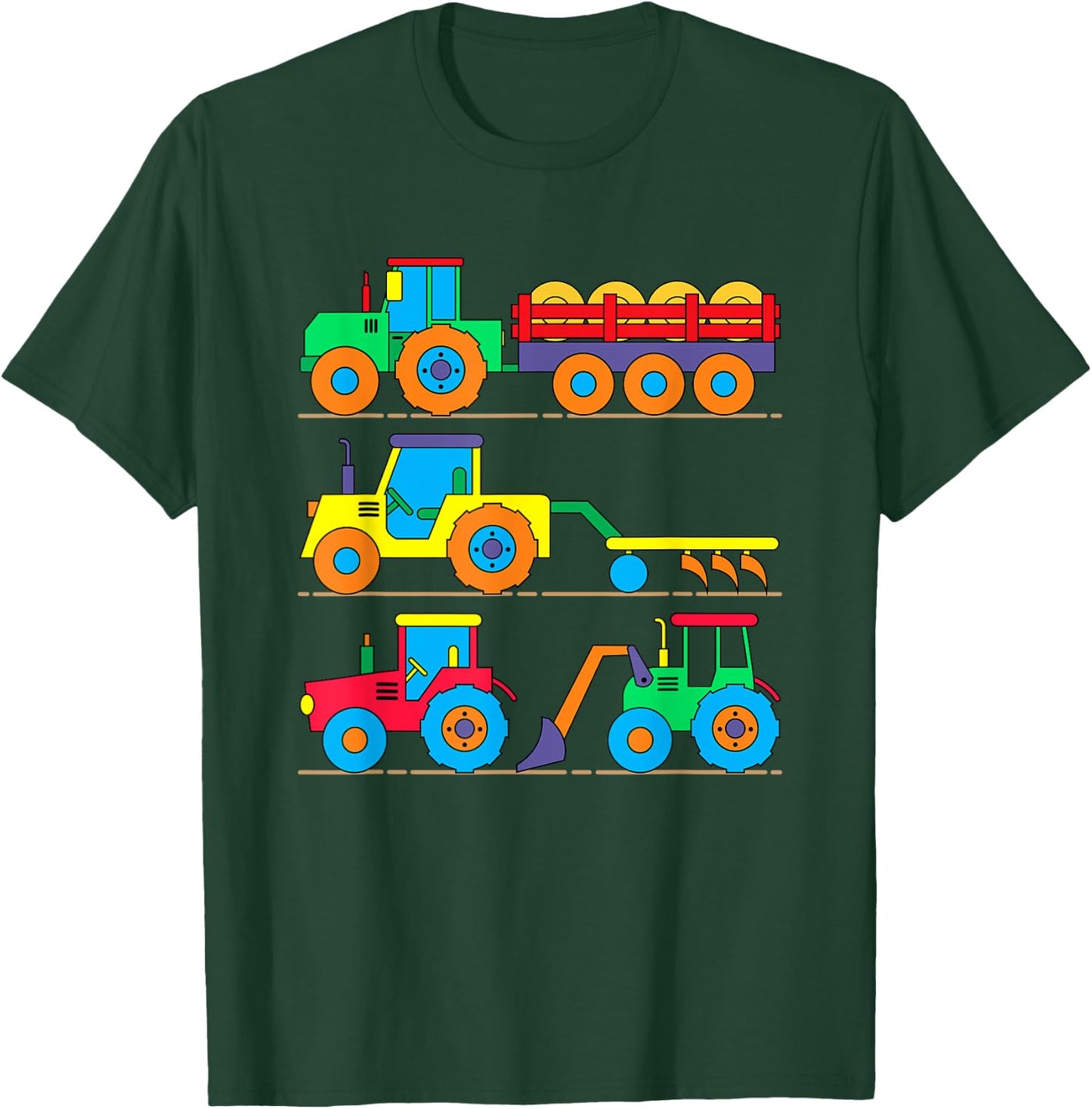 Tractors Tractor Bulldog Agricultural Machines Boys T-Shirt - T-Shirt | Forest