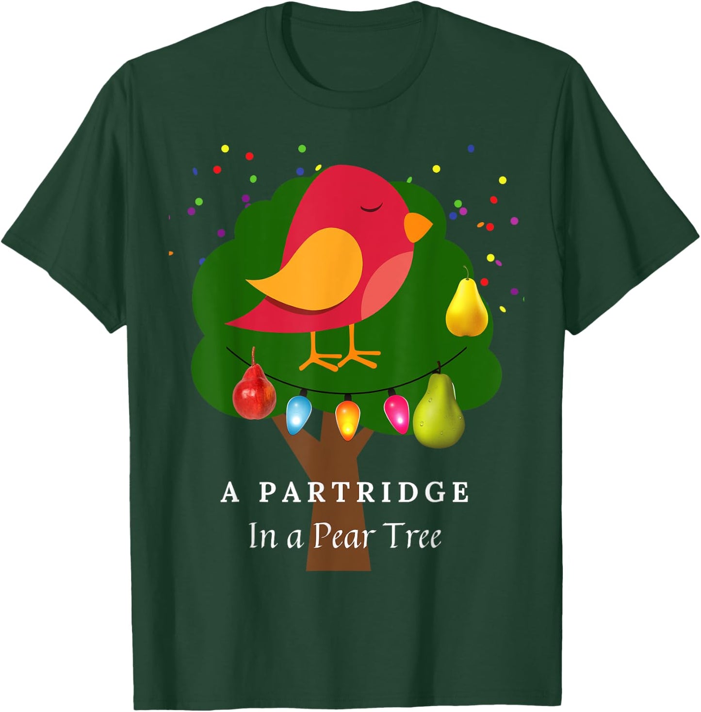 Partridge in a Pear Tree Twelve Days of Christmas Song T-Shirt - T-Shirt | Forest
