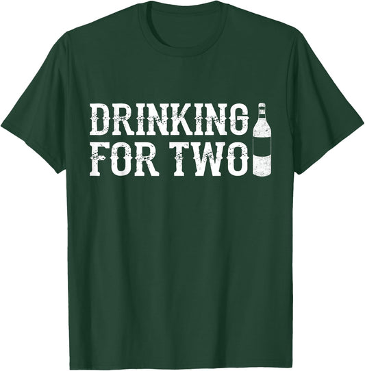 Drinking For Two Beer Lovers Fat Mans Funny T-Shirt - T-Shirt | Forest